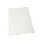 Winco CBI-1824, 18x24x0.5-Inch Grooved White Cutting Board, NSF