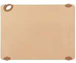 Winco CBK-1520BN 15x20x0.5-Inch STATIK BOARD™ Brown Cutting Board with Hook, EA