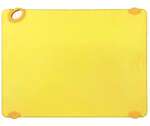 Winco CBK-1824YL 18x24x0.5-Inch STATIK BOARD™ Yellow Cutting Board with Hook, EA