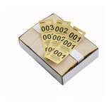 CCK-5YL, Yellow Coat Check Tags, 500/CS