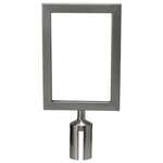 CGSF-12S, Stanchion Top Sign Frame, Stainless Steel