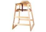 CHH-101A, Wooden Assembled High Chair, Natural Color