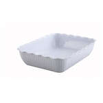 CRK-13W, 13x10x3-Inch Large White-Colored Deli Crock
