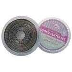 CST-1, Fluted Round Stainless Steel Cookie Cutters, 11-Piece Set, 1-Inch to 3.5-Inch Diameter