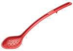 Winco CVPS-13R 13-Inch CURV™ Red Polycarbonate Perforated Spoon, EA (Discontinued)