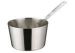 Winco DCWB-103S, 4-Inch Dia Stainless Steel Mini Taper Sauce Pan with Long Handle (Discontinued)