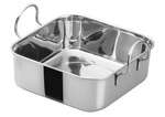DDSB-102S, 5-3/16-Inch Stainless Steel Square Mini Roasting Pan, 2 Handles