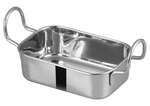 Winco DDSB-103S, 5x3-3/8-Inch Stainless Steel Rectangular Mini Roasting Pan, 2 Handles (Discontinued)