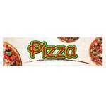Winco EDM-2PZS, 5.75" x 16.12" Pizza Sign for EDM-2
