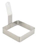 EGRS-44, 4x4-Inch Square Egg Ring, Stainless Steel