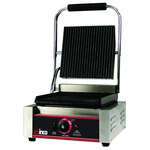 Winco EPG-1, Electric Panini Forte Italian Style Grill with Single 14-Inch Ribbed Plate (Discontinued)