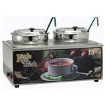 Winco ESM-27KNB, Soup Merchandiser with two 7-Quart Insets, "Kettle Fresh", No Menu Board