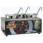Winco ESM-34HNB, Soup Merchandiser with three 4-Quart Insets, "Hot Hearty", No Menu Board