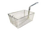 FB-35, 13.25-Inch Stainless Steel Fry Basket, Coated Handle, Green, NSF