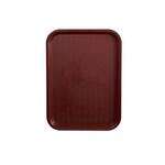 FFT-1014U, 10x14-Inch Burgundy Plastic Fast Food Tray