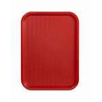 FFT-1216R, 12x16-Inch Red Plastic Fast Food Tray