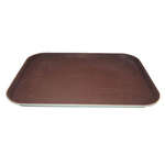 Winco FGT-1418B, 14x18-Inch Brown Rectangular Fiberglass Market Tray, NSF (Discontinued)