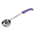 FPP-4P, 4-Ounce Stainless Steel Perforated Food Portioner with Purple Handle, Allergen Free