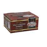 Winco G-301, 0.5-Ounce Square Glass Salt and Pepper Shaker with Bullet-Shaped Brass Top, 1 DZ (Discontinued)