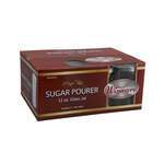 Winco G-302, 12-Ounce Glass Sugar Pourer with Flap Stainless Steel Top, 1 DZ (Discontinued)