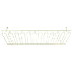 Winco GH-1848, 18x48x4-Inch Overhead Glass Rack, Brass Plated