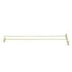 GH-24, 24-Inch Brass Plated Wire Glass Hanger Rack