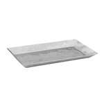 HPO-14, 13.75x7.75x1-Inch Oblong Serving Display Tray, Hammered Steel