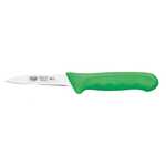 KWP-30G, 3.25-Inch Stal High Carbon Steel Paring Knife, Polypropylene Handle, Green, 2/CS, NSF