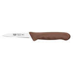 KWP-30N, 3.25-Inch Stal High Carbon Steel Paring Knife, Polypropylene Handle, Brown, 2/CS, NSF
