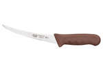 KWP-60N, 6-Inch Stal High Carbon Steel Flexible Curved Boning Knife, Polypropylene Handle, Brown, NSF