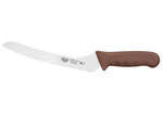 KWP-92N, 9-Inch Stal High Carbon Steel Offset Bread Knife, Polypropylene Handle, Brown, NSF