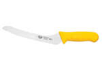 KWP-92Y, 9-Inch Stal High Carbon Steel Offset Bread Knife, Polypropylene Handle, Yellow, NSF