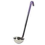 LDC-6P, 6-Ounce Stainless Steel Ladle with Purple Handle, Allergen Free