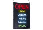Winco LED-20 19x24-Inch All-in-One "OPEN" LED Sign, EA