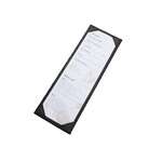 LMS-414BK Single View Menu Cover for 4.5x14-Inch Inset, Black