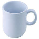MMU-8W, 8 Oz Bulbous White Melamine Mug, DZ