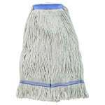 Winco MOPH-24W, 24-Ounce 600G Premium White Yarn Mop Head, Looped End