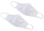 Winco MSK-1WLXL, 2-Ply Cotton White Reusable Face Mask, L/XL Size, Pack of 2 (Discontinued)