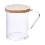 PDG-10B, 10oz Dredge with Beige Snap-on Lid, PC