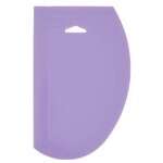 PDS-7P, Plastic Dough Scrapers, Purple, Allergen Free, 7.5" x 4.75", 6pCS/pk