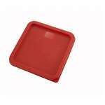 PECC-68, Red Polyethylene Cover For 6- And 8-Quart Square Containers, NSF