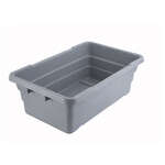 PL-8, 24.5x15.75x9-Inch Deep Plastic Lug Box, Gray