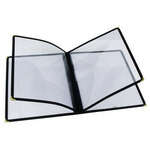 PMCF-9K, 12x9.5-Inch 4-Page Black Menu Cover