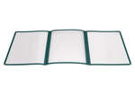 PMCT-9G, 12x9.5-Inch Green Triple Fold Menu Cover