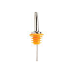 PPM-6, Oversized Metal Liquor Pourer with Yellow Stopper, Medium Flow, DZ