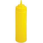 PSW-12Y, 12-Ounce Yellow Wide Mouth Squeeze Bottle