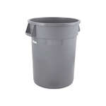 PTC-10G, 10 Gallon Heavy-Duty Round Gray Trash Can
