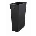 PTC-23K, 23-Gallon Black Slender Trash Can, EA (Cover Not Included)