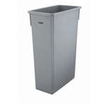 PTC-23SG, 23-Gallon Gray Slender Trash Can, EA (Cover Not Included)