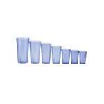 PTP-09B, 9.5-Ounce Blue Pebbled Plastic Tumblers, 1 Dozen